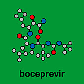 Boceprevir hepatitis C virus drug, molecular model