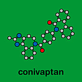 Conivaptan hyponatremia drug, molecular model