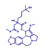 Omacetaxine mepesuccinate cancer drug, molecular model