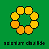 Selenium disulfide dandruff shampoo ingredient molecule