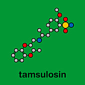 Tamsulosin benign prostatic hyperplasia drug molecule