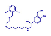 Vilanterol COPD drug, molecular model