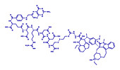 Vintafolide cancer drug, molecular model