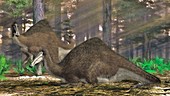 Deinocheirus dinosaurs, illustration