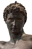 Marathon Boy bronze statue.