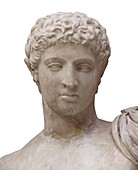 Hermes, marble statue.