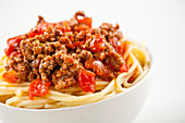 Spaghetti with minced meat sauce