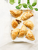 Spinach, chorizo and cheese empanadas