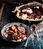 Vegan Fedgy Chocolate and Beetroot Skillet Pudding