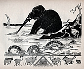 The Elephant's Child, illustration