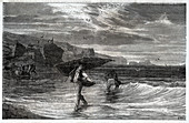 Fishermen in Concarneau, illustration