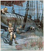 Shipwreck of the Farfadet, illustration