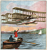 Caproni hydroplane, illustration