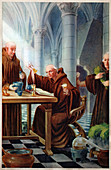 Benedictine liqueur, illustration