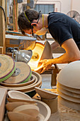 Wooden bowl factory, Michigan, USA