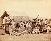 Solar eclipse observers, 1860