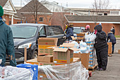 Food distribution during coronavirus pandemic