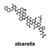 Abarelix drug molecule, illustration
