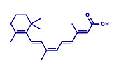 Alitretinoin cancer and eczema drug, illustration