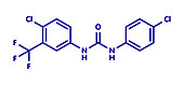 Cloflucarban disinfectant molecule, illustration