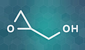 Glycidol molecule, illustration