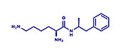 Lisdexamfetamine mesylate ADHD treatment drug molecule