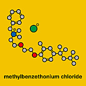Methylbenzethonium chloride antiseptic molecule