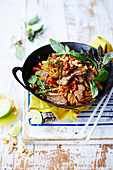 Thai Spicy Lamb and Noodle Stir-fry
