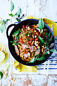 Thai Spicy Lamb and Noodle Stir-fry