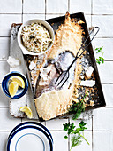 Salt-Crusted Whole Fish with Celeriac Remoulade