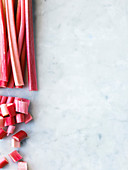 Rhubarb still life