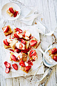 Honey Slice with Roasted Strawberries