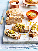 Coconut Almond Bread with Passionfruit Chia Jam (gluten-free)