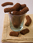 Chocolate pipped biscuits