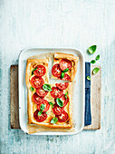 Ricotta, parmesan and tomato tart