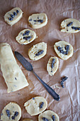 Butter cookies with lavender