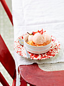 Melonensorbet mit kandiertem Chili