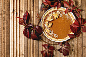 Herbstlicher Pumpkin Pie für Thanksgiving