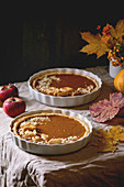 Herbstliche Pumpkin Pies für Thanksgiving