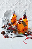 Baileys chocolate truffles and mulled gin