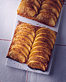 Apple tart with cinnamon
