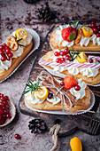 Fancy eclairs