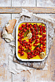 Olive-oil-roasted cherry tomatoes