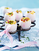 Easter eggs filled with scrambled egg, chives and anchovies