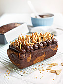 Chocolate and sesame loaf cake