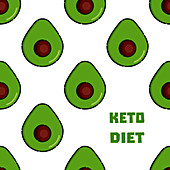 Ketogenic diet, conceptual illustration