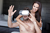 Virtual reality cybersex, conceptual image