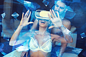 Virtual reality cybersex, conceptual image