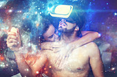 Virtual reality cybersex, conceptual image