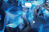 Virtual reality cybersex, conceptual image